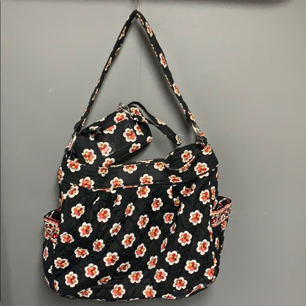 Vera Bradley Reversible Shoulder Bag & Wristlet